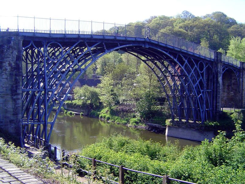 Because nobody had ever built a bridge with weight-bearing iron girders, Darby was cautious and overbuilt the bridge, using twice as much ir