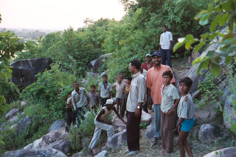 They also rely on Hanuman, the monkey god. A very simple shrine is built into the side of the hill and overlooks the village.