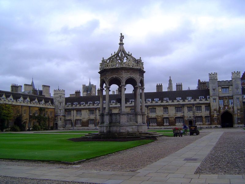 The fountain once supplied the college with water.