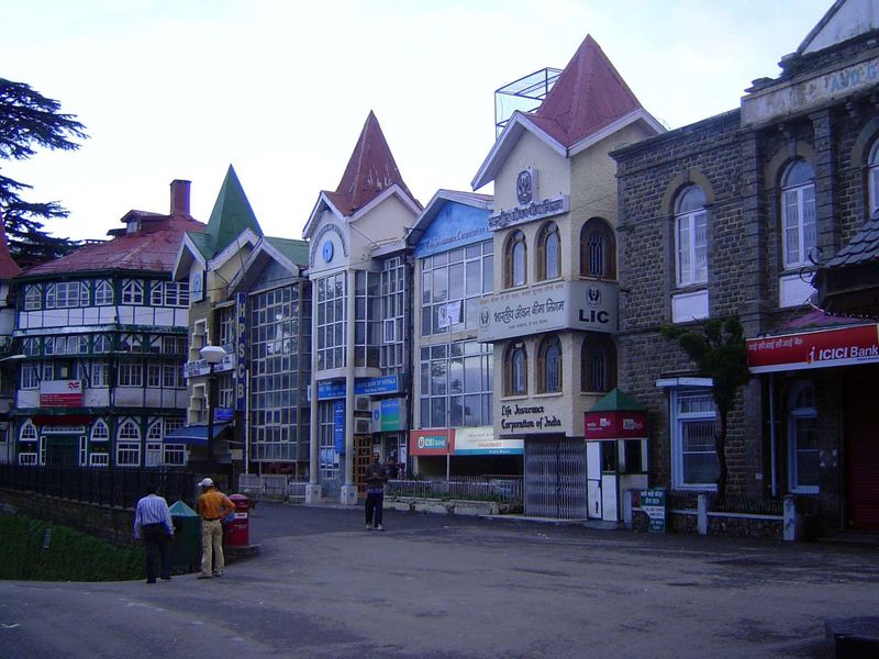The old facades, with projecting wooden colonnades and porches, have all been removed.