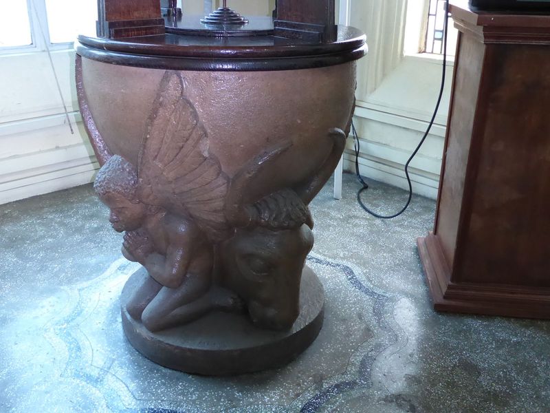 Nobody seems to know anything about the baptismal font.