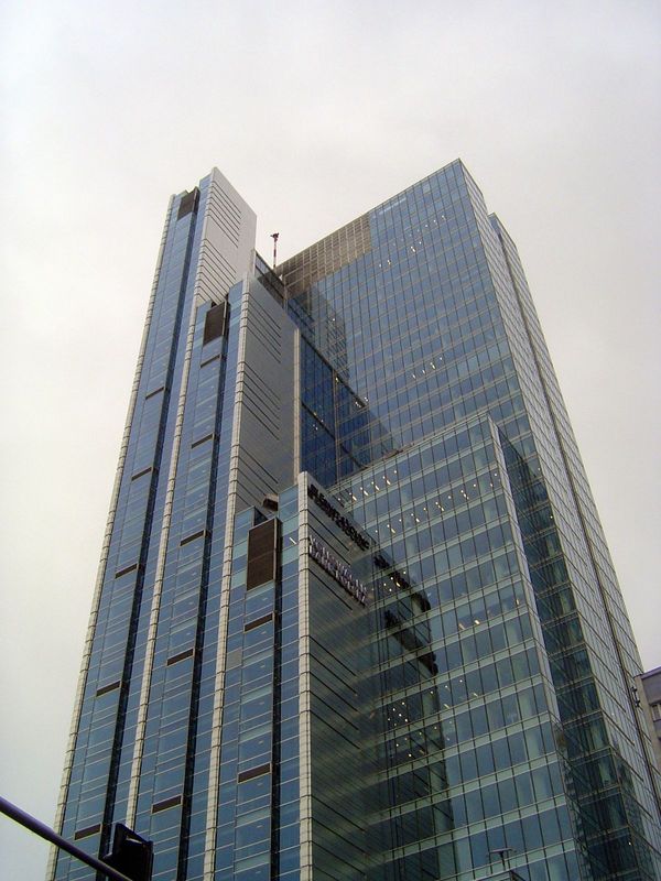 Bigger is better: this is Rondo 1, built by Hochtief, Germany's biggest construction company. The building boasts that it is LEED Gold certi