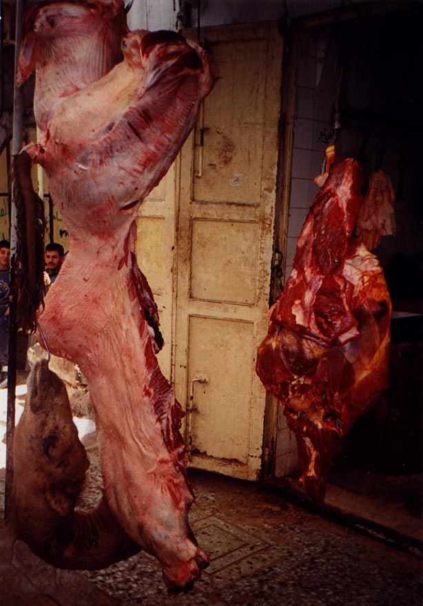 There are meat markets, too. Yes, it's camel.