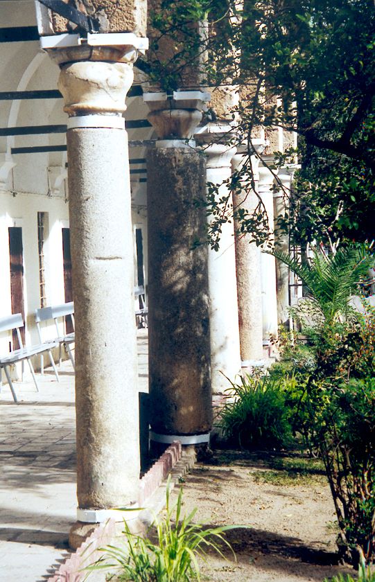 A cruder side of the courtyard.
