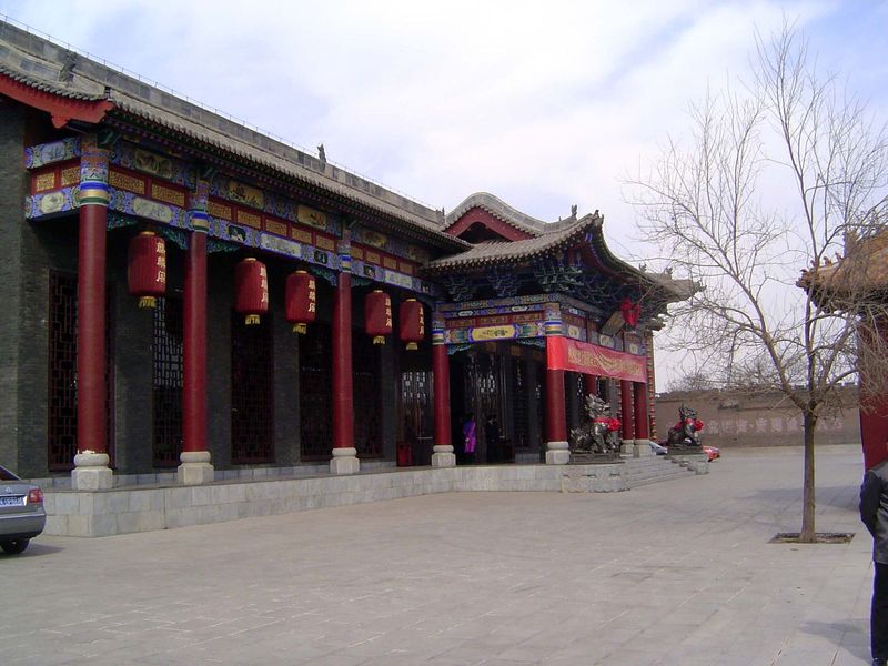 Entrance, mimicking traditional styles.