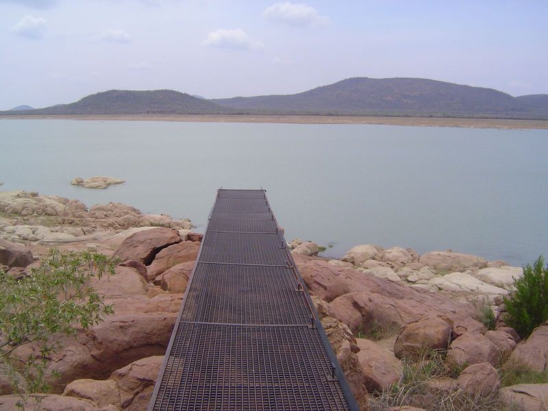 A dock, high and dry.
