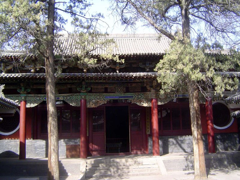 The shrine to Shu Yu of Tang, which was rebuilt in 1770-71. Unlike the Sage Mother Hall, the shrine consists of several buildings along a ne
