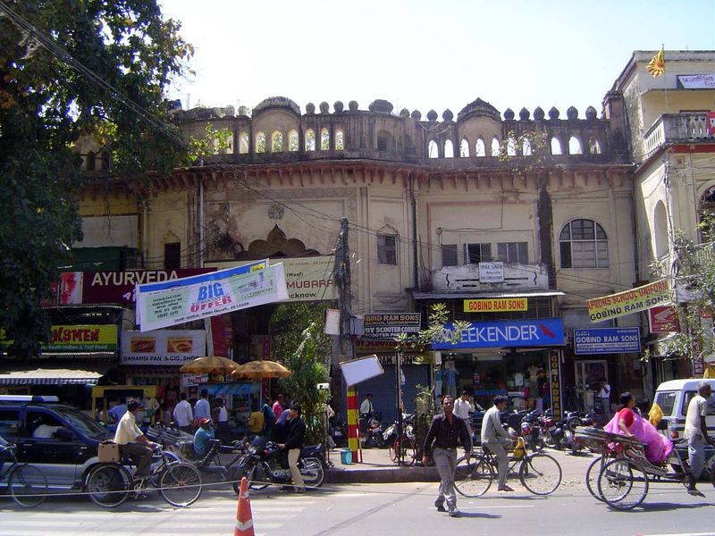 Lucknow has other imambaras. Here's the entrance to the Sibtainabad Imambara, still in use though not accustomed to tourists.