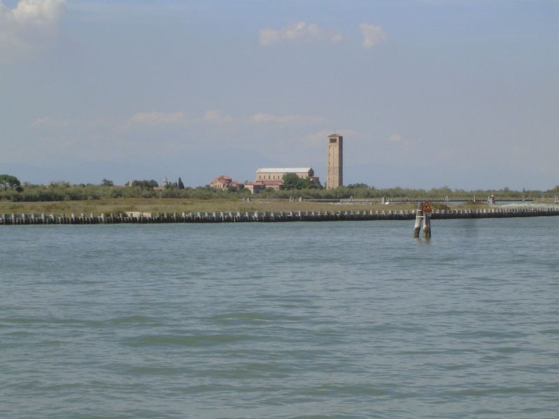 Here's Ruskin on Torcello, the island on which a church was established in the earliest days of Venice.

"Seven miles to the north of Venice