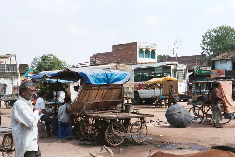 The Ajaigarh bus stop.