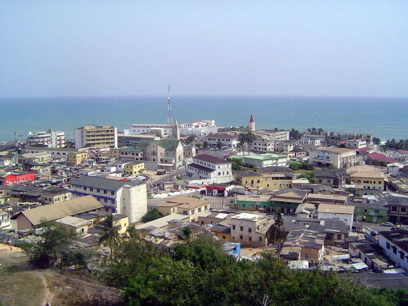 View from the top back toward the castle.
