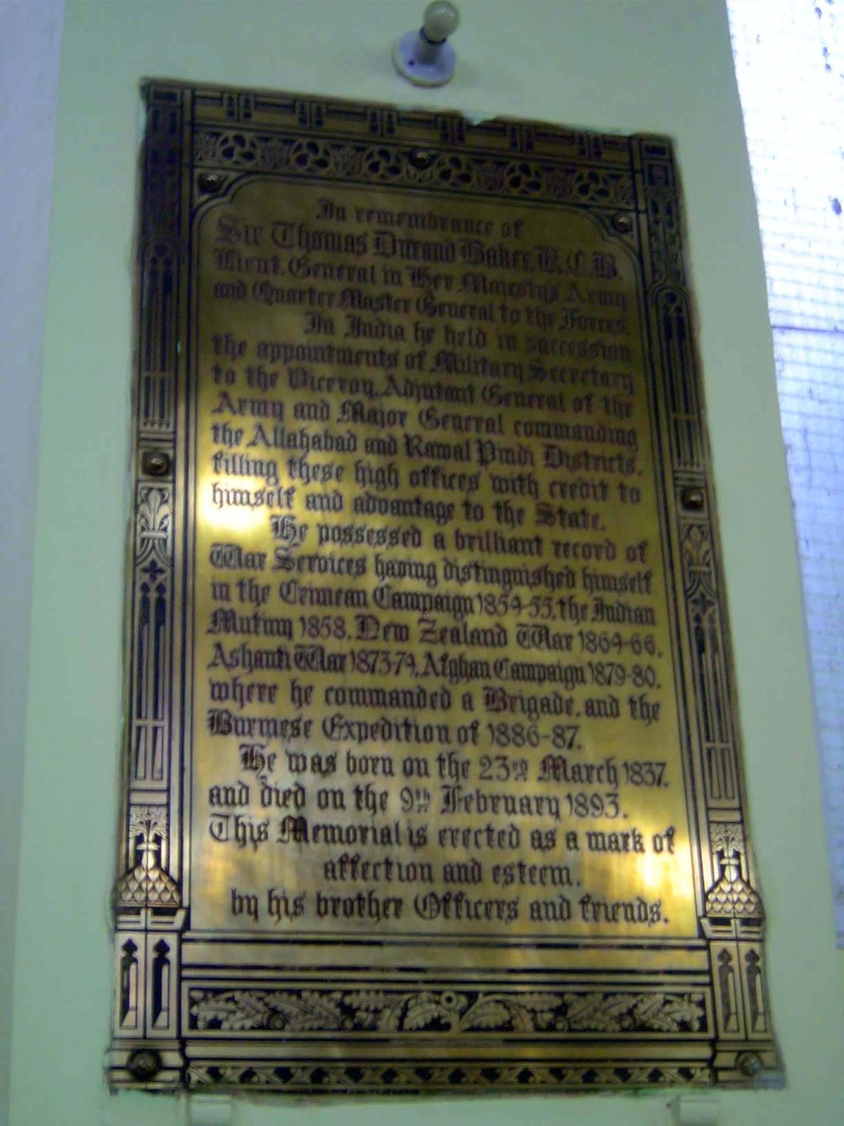 A general serving over 30 years from the Crimea to Burma.