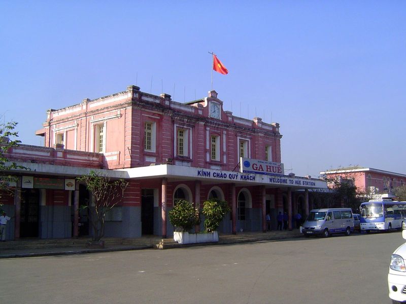 Railroad station.