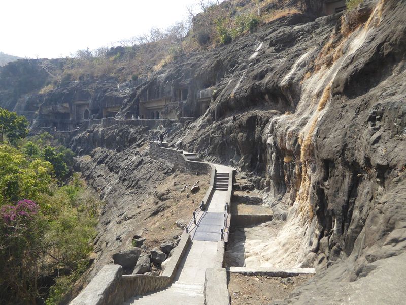 Remember that stain we saw on the cliff many pictures back? In the wet season, we'd need this bridge. I think I see 19 up ahead. Or is it 26