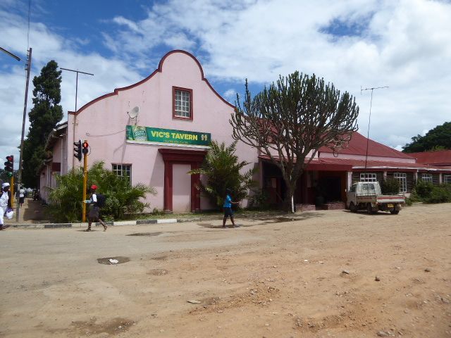 Enough metaphysical speculation: here's Chivhu's pub, formerly the Enkeldoorn Hotel.