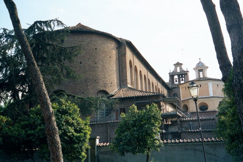 It's Santa Sabina, built in the 5th century and standing today as perhaps the purest—certainly the least overwhelmed by visitors—of the city