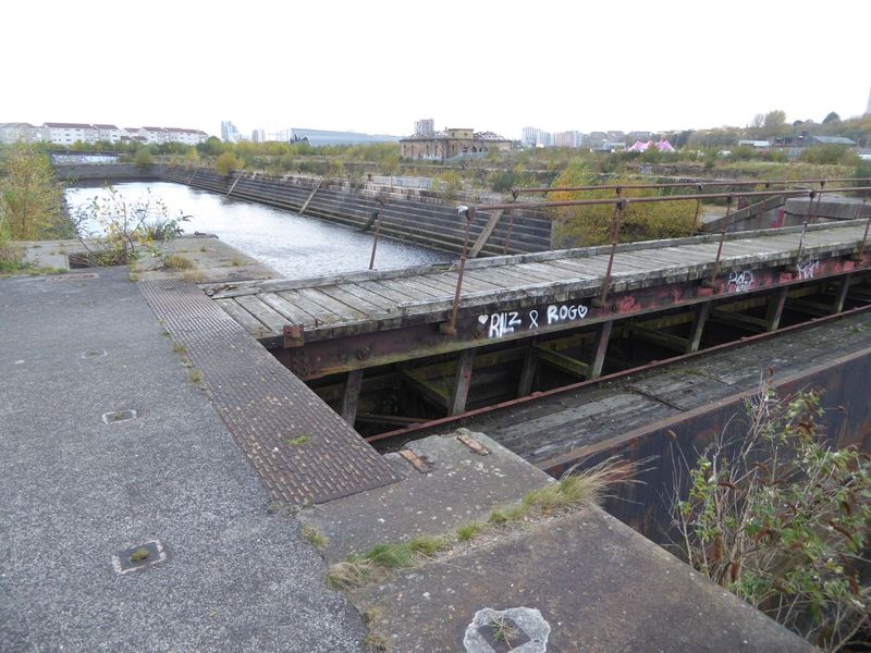 One of the docks seen from its gate.