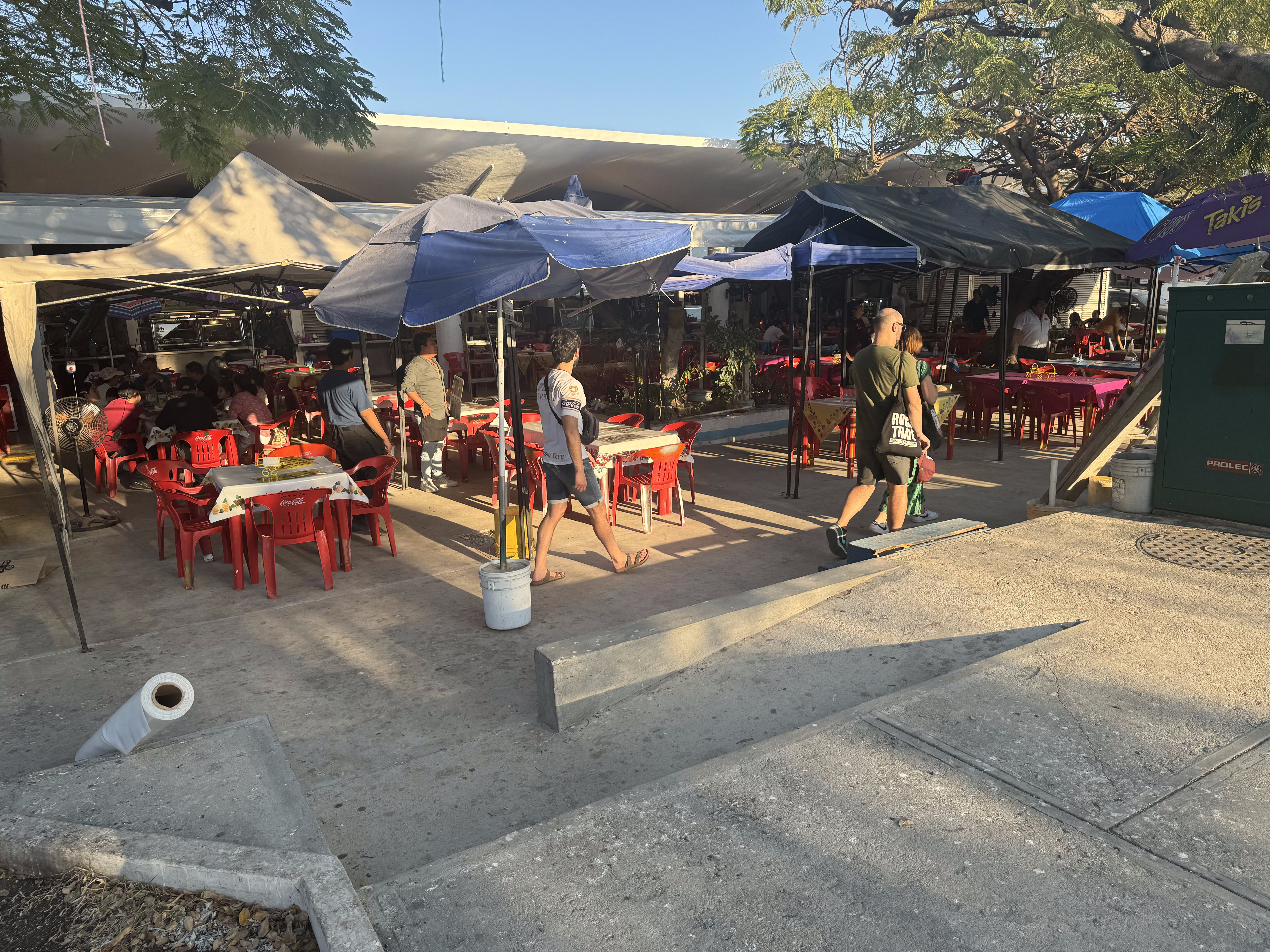 I put it here because next to the adjoining park is a collection of affordable restaurants.