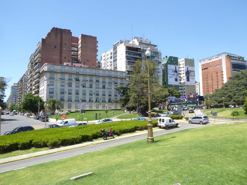 He's looking this way, down Avenida Alvear. It's about the priciest real estate in town: even the one-percenters are stacked up. Would Alvea