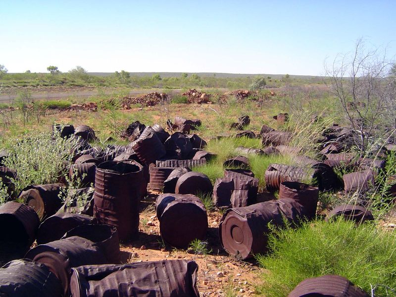Relics of the convoys for which the road was built.