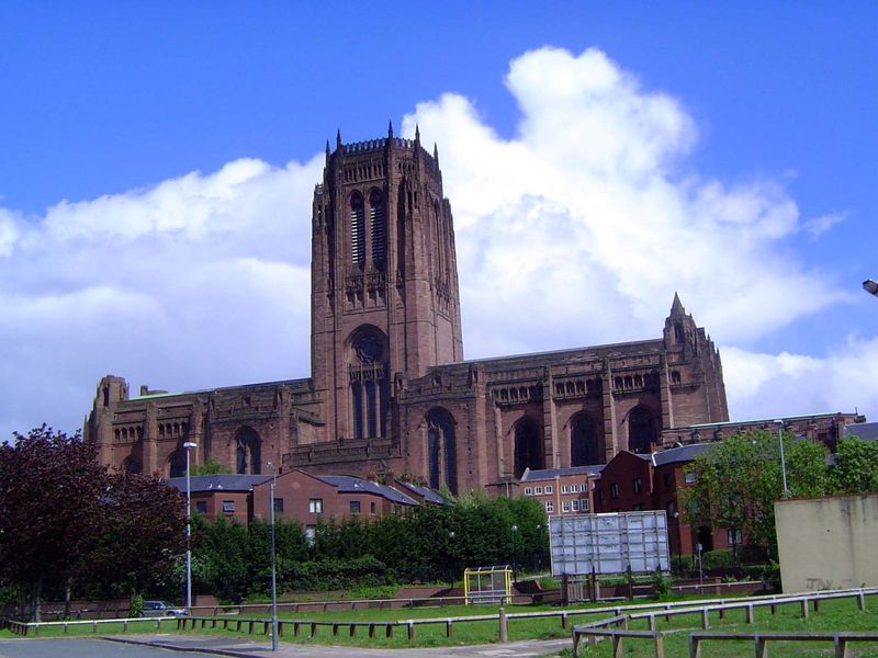 The city's immense Anglican Cathedral is something else again: Hughes calls it the swan song of Gothic architecture. Giles Gilbert Scott's m