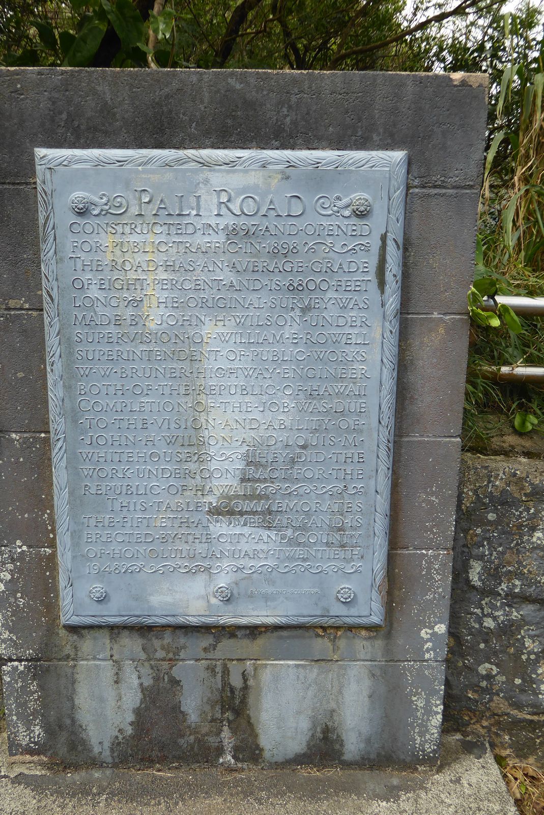 Roadside monument.