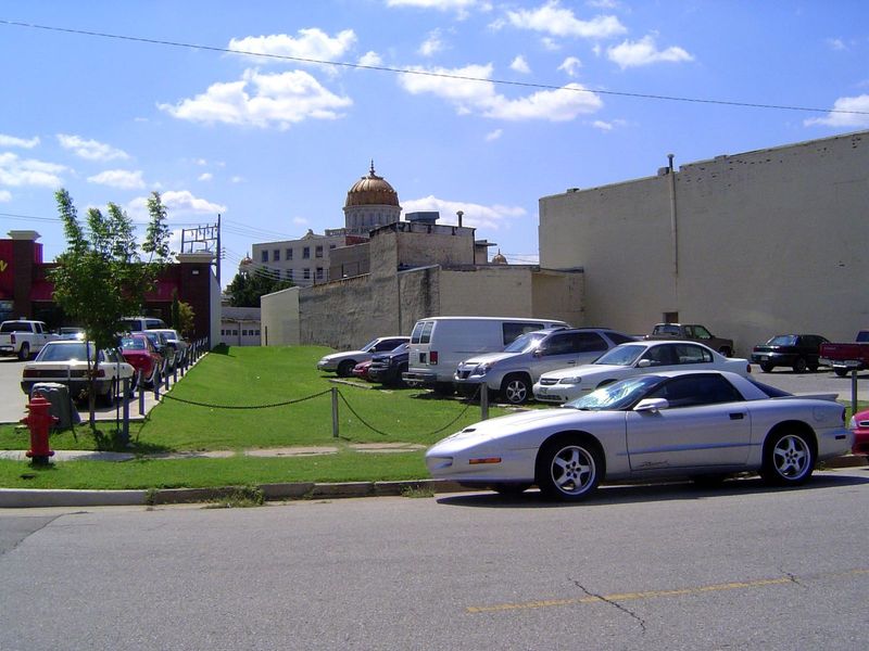Here is one of the pie-shaped lots it created. The idea was to create an important street lined with churches. You see one of them—the forme