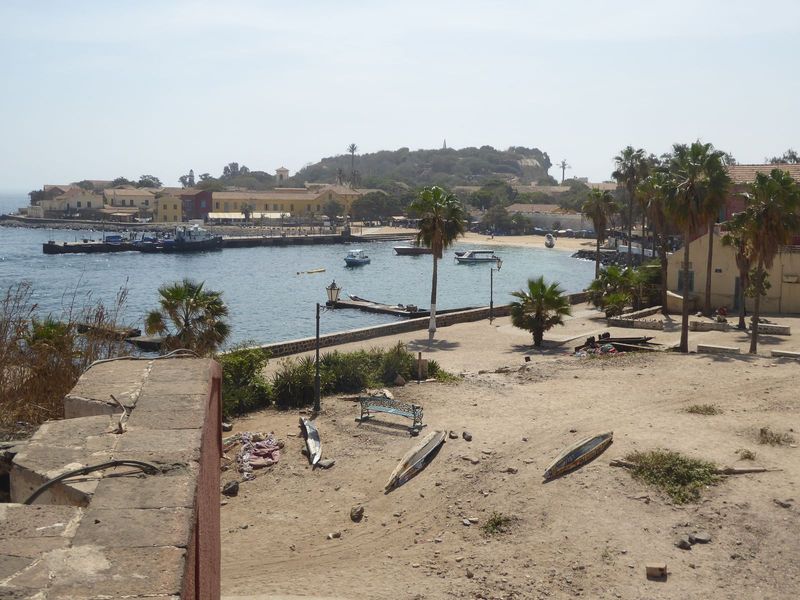 View of the harbor from the roof of the fort.