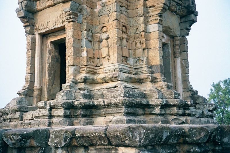 Up close, the seam between older and newer is clear.