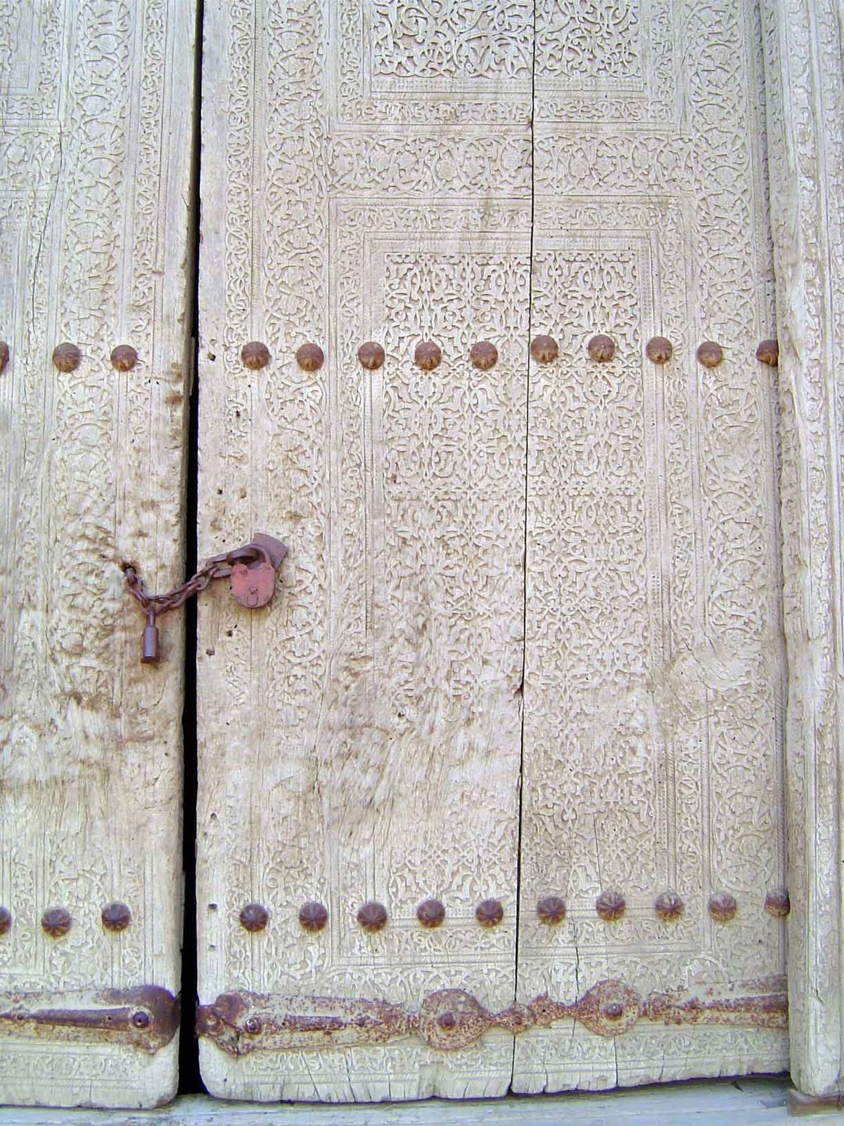 Detail of door.