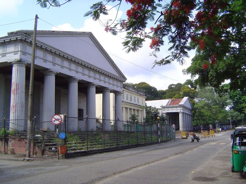 The former Law Courts, another massive and in this case often modified building with paired porticoes.