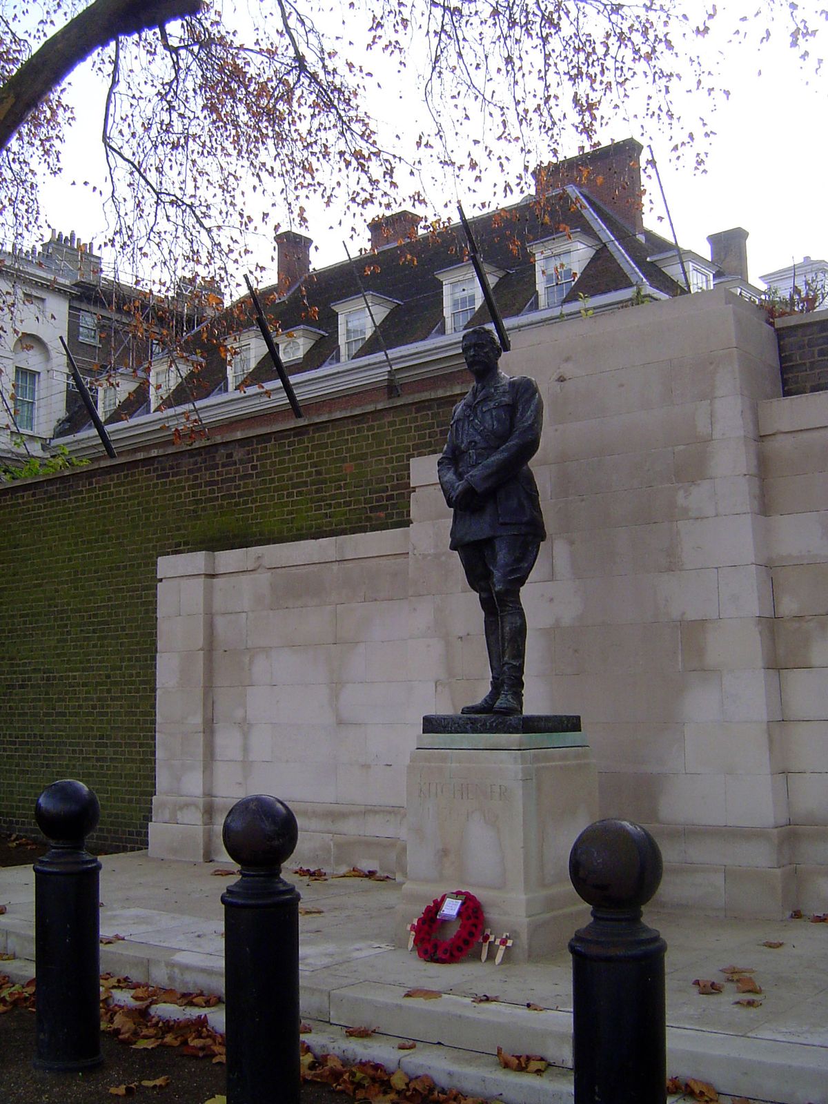 He also overlooks the Horse Guards parade and stands with his back to No. 10, Downing Street.