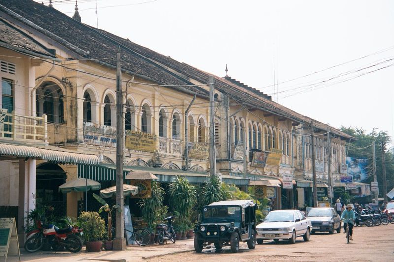 The typical construction has shop owners living above their shops.
