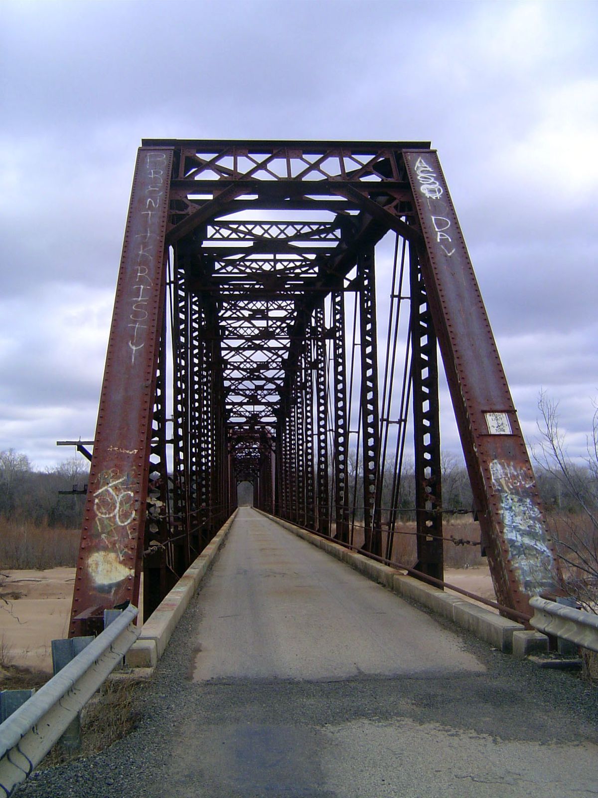 The old bridge has been converted to road traffic.