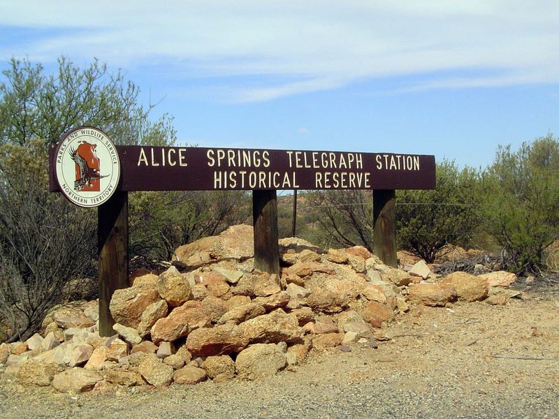 Entrance sign.