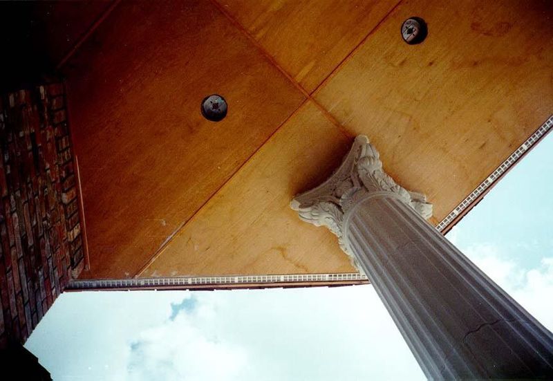 The column was structurally superfluous but symbolically weighty.