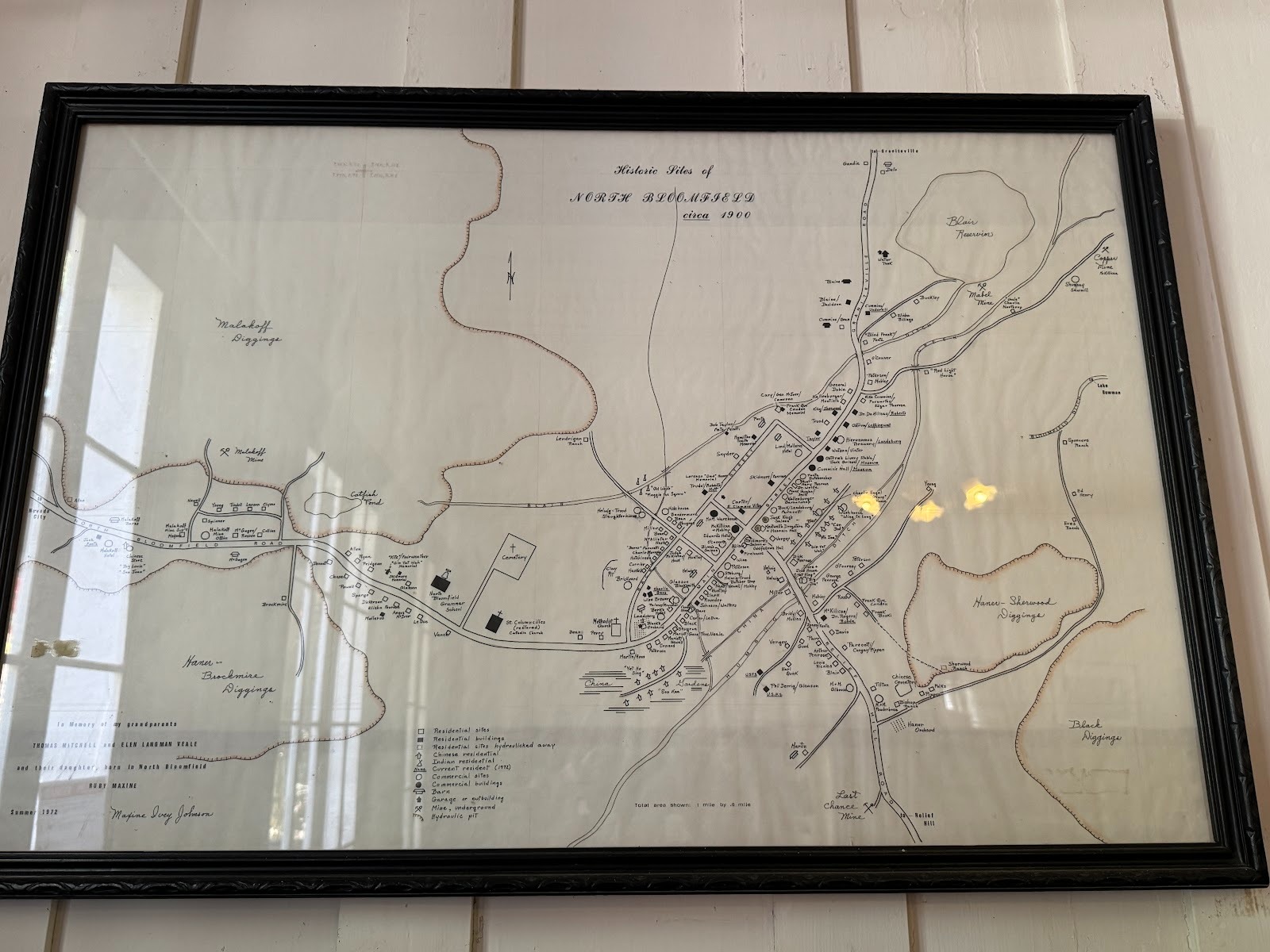 A map of the town as it was.