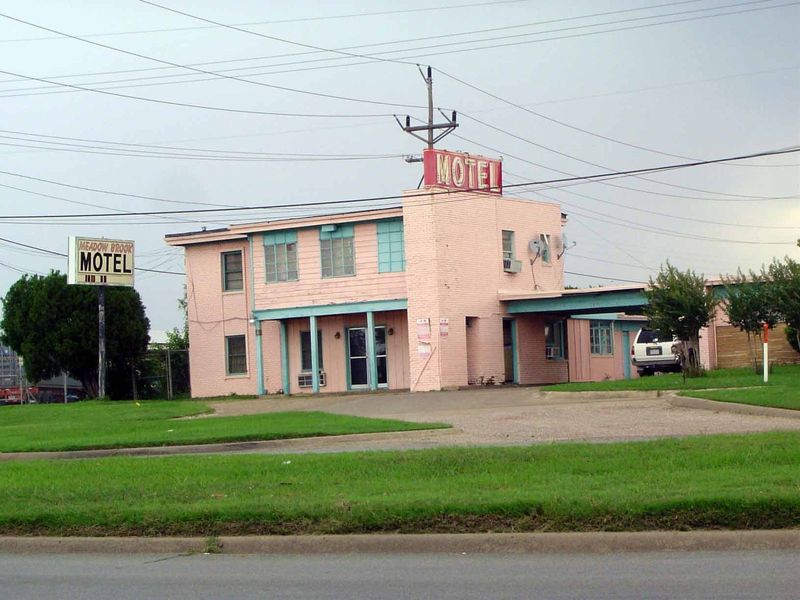 A motel on U.S. 77 north of downtown.
