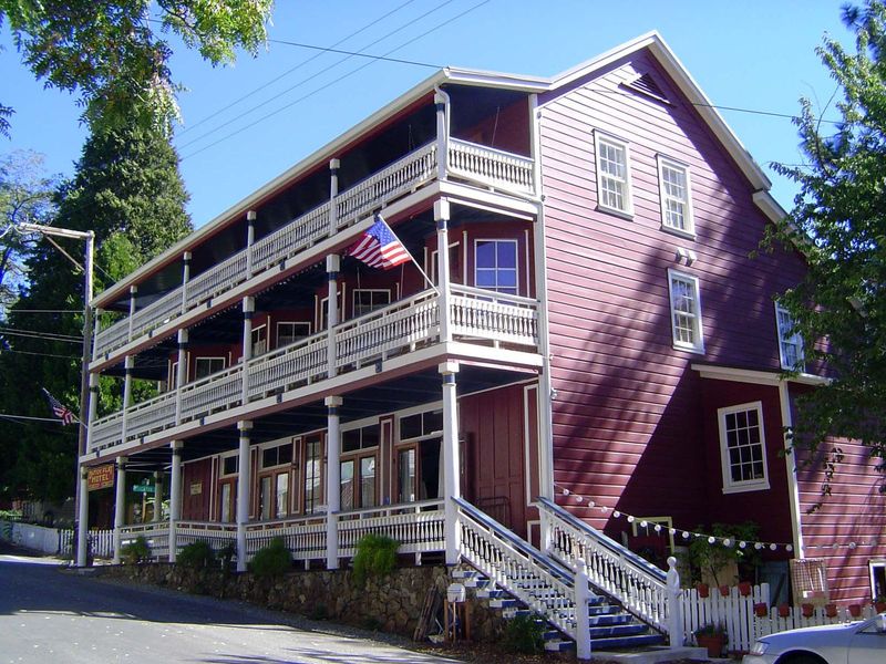 The Dutch Flat Hotel, its ground floor built in 1851.