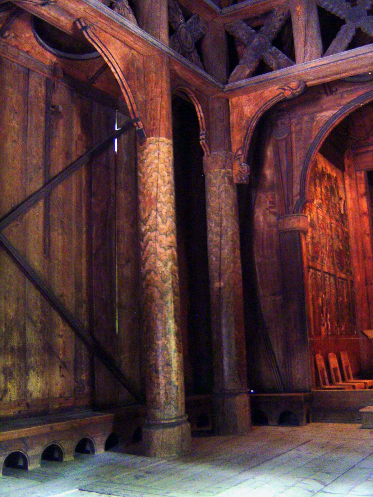 Two staves.