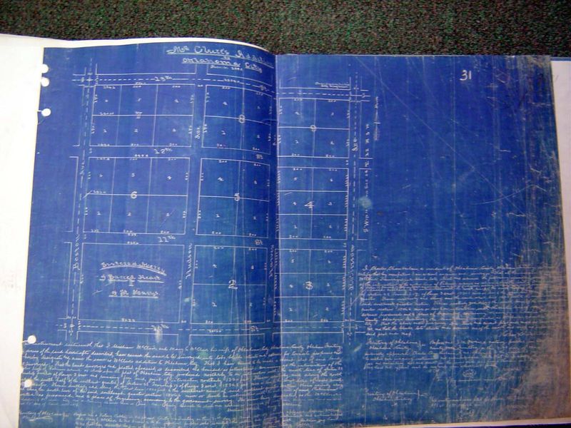 We're back to the big lots. Here's the subdivider's original plat for the McClure Addition.