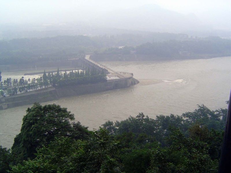 Steel gates and a concrete dam were installed on the river in 1950 and now control the amount of water directed into the system.