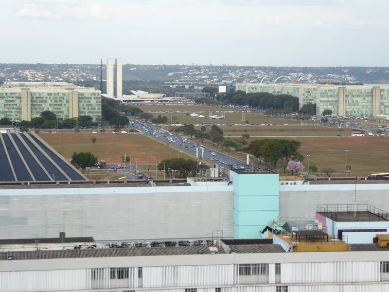 There's an awful lot of grass on the axis. It's not what garden-designer Marx wanted, but it's great for rock concerts.