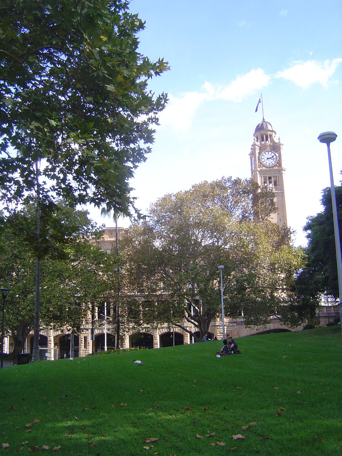 Another clock tower. On what? I'll give you a hint: the lawn Belmore Park has been here since the building was completed by Walter Liberty V