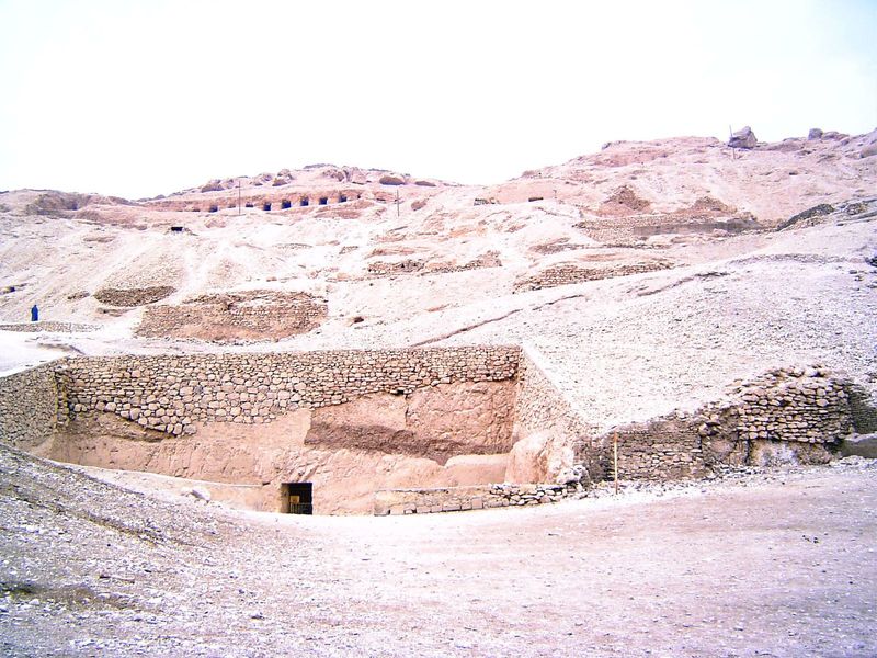 The tomb was found in 1831 but not cleared until 1889.