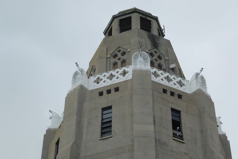 Before we look around, here's a closeup of the tower.