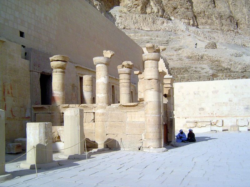 This upper terrace was originally a roofed hall.