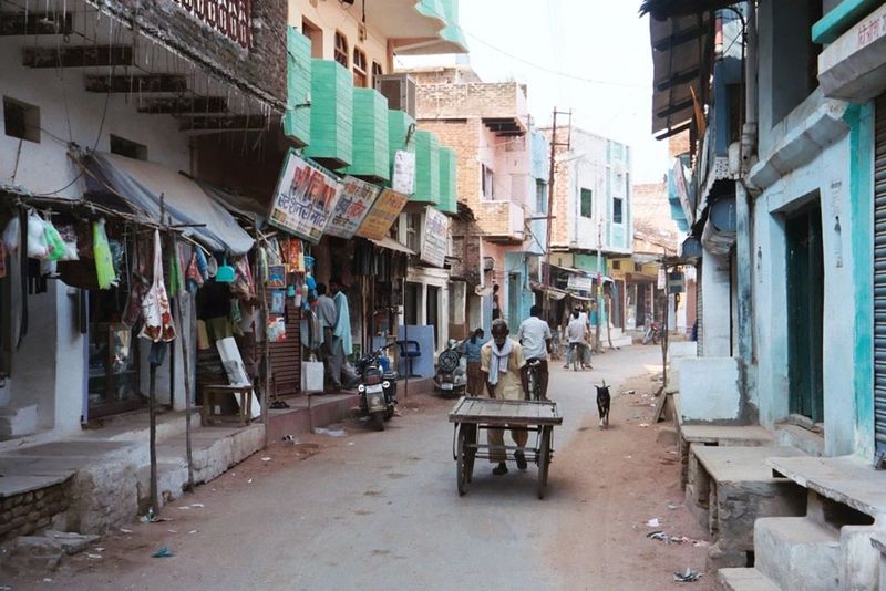 The business district.