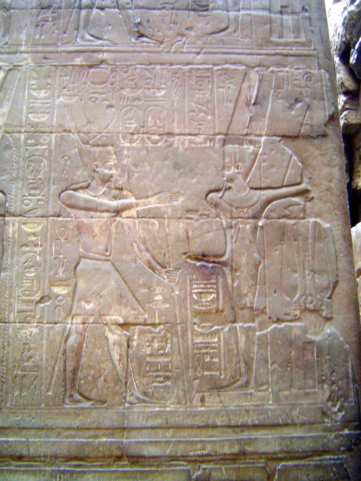 On the walls are several images of Amenhotep III standing before the omnipotent ithyphallic Amen.