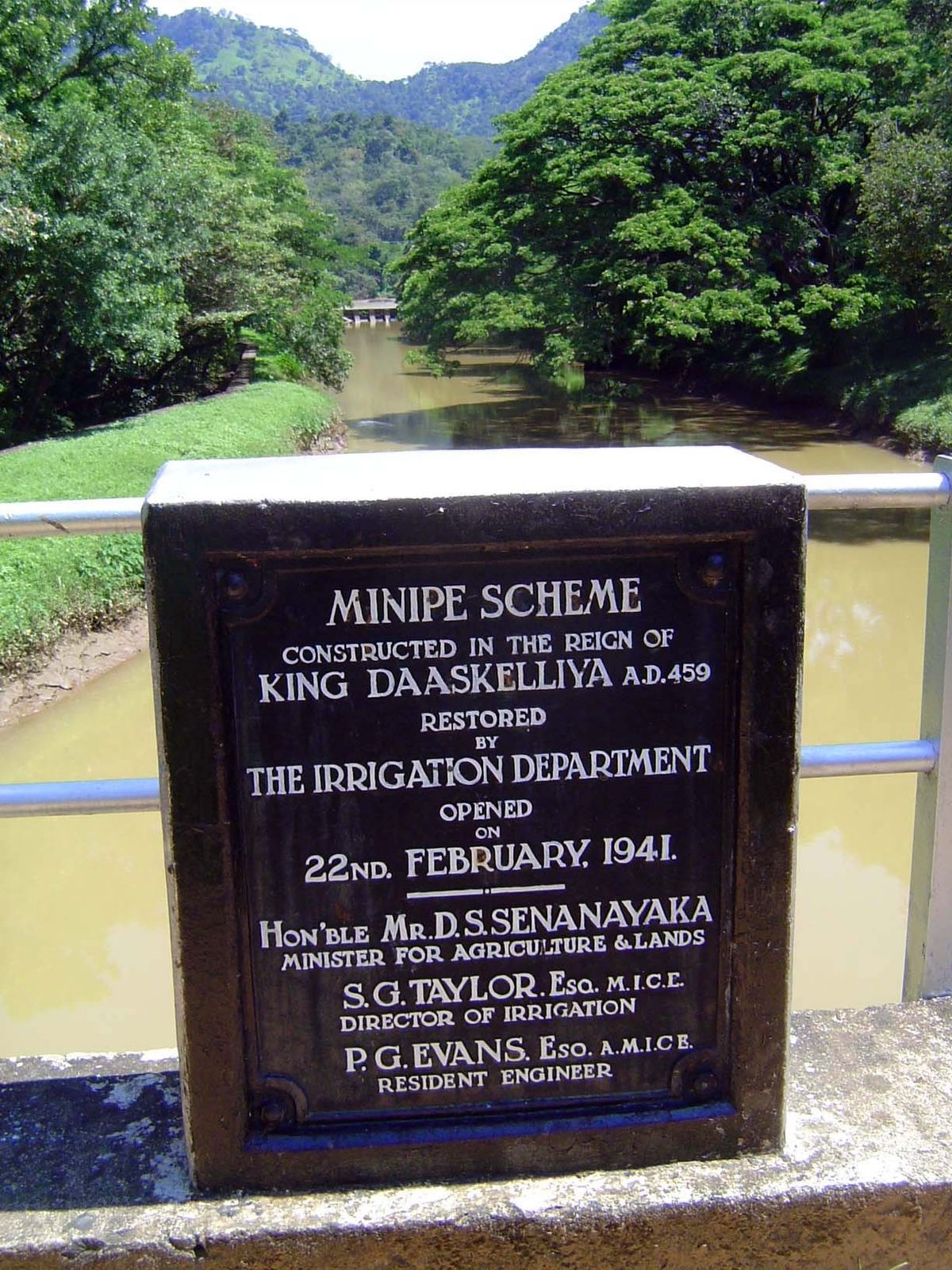 At the very end of the canal you can see the headgates letting water into the canal. As the sign suggests, this was an ancient project that 